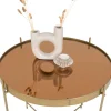 Outlet Venezia Sofabord Ø48 cm, Messing Borde