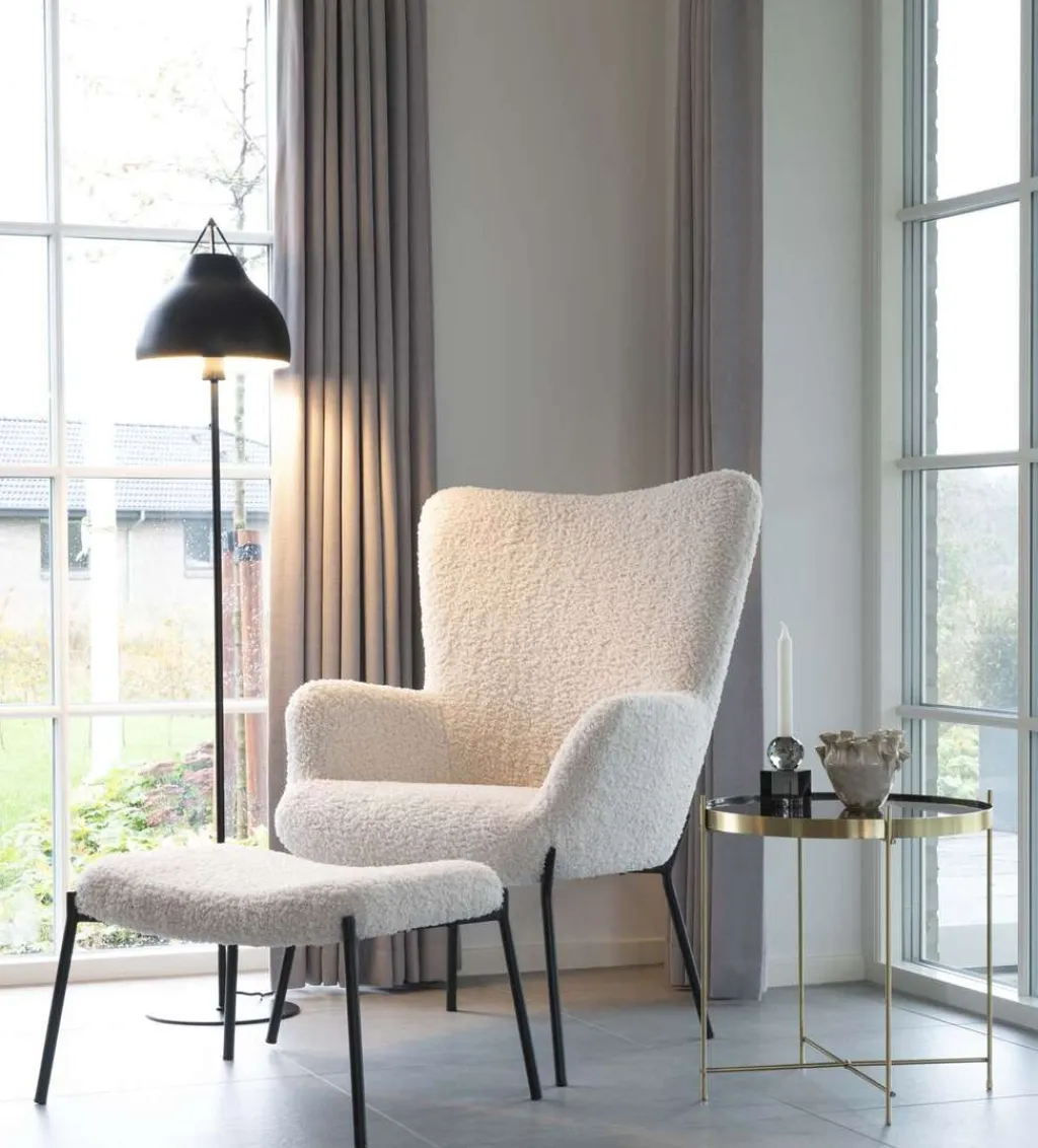 Outlet Venezia Sofabord Ø48 cm, Messing Borde