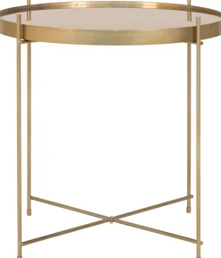 Outlet Venezia Sofabord Ø48 cm, Messing Borde