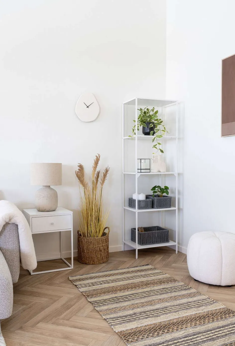 Online House Nordic Vienna Vægur 28x33 cm, Off-White