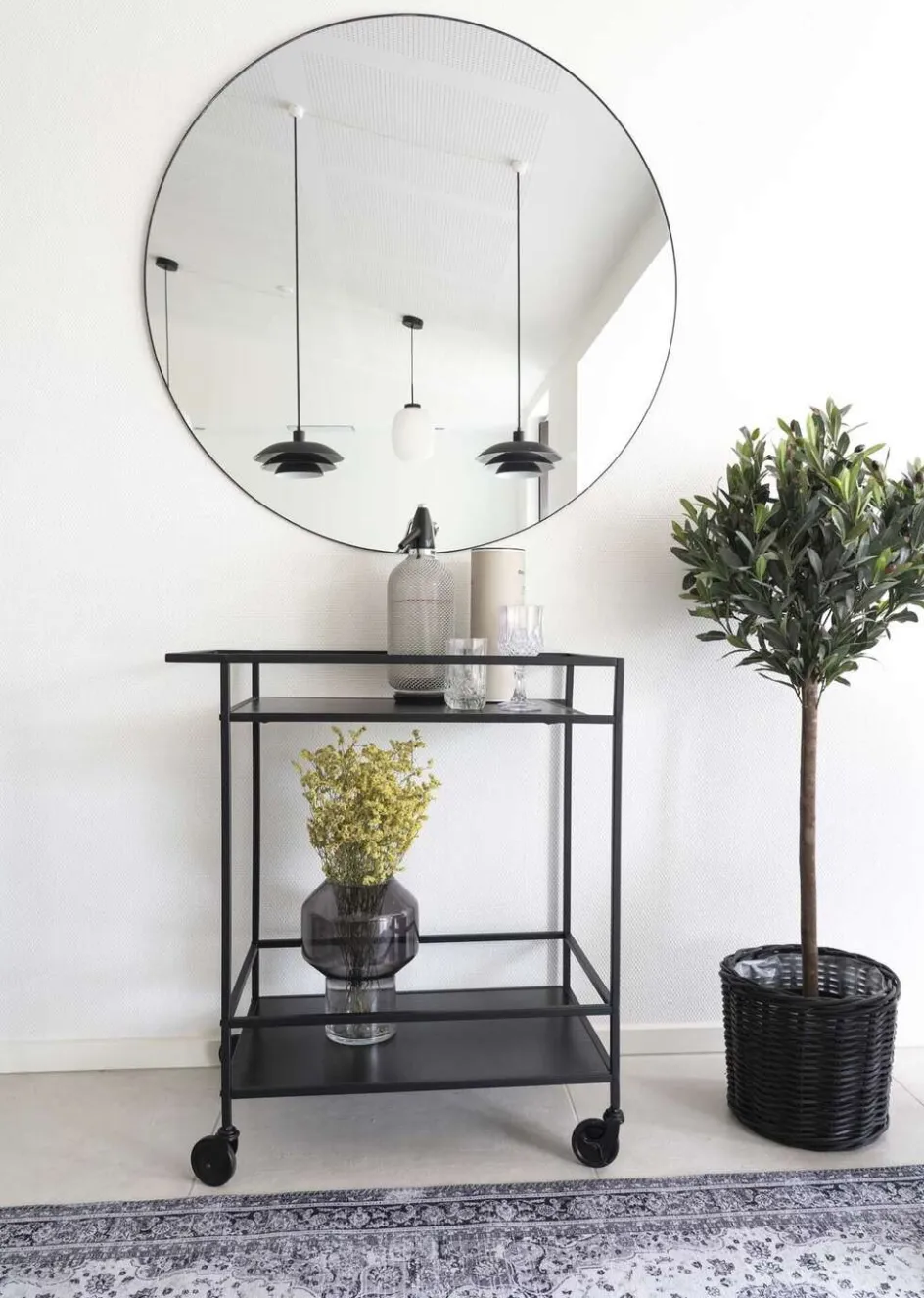 Clearance House Nordic Vita Barvogn H79 cm, Sort