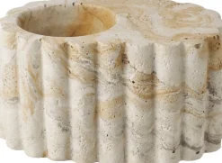 Outlet House Nordic Fyrfadsstage H5,5 cm, Brun/Beige