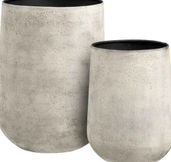 Hou Krukke 2 stk, Antik Beige Urtepotter Og Krukker