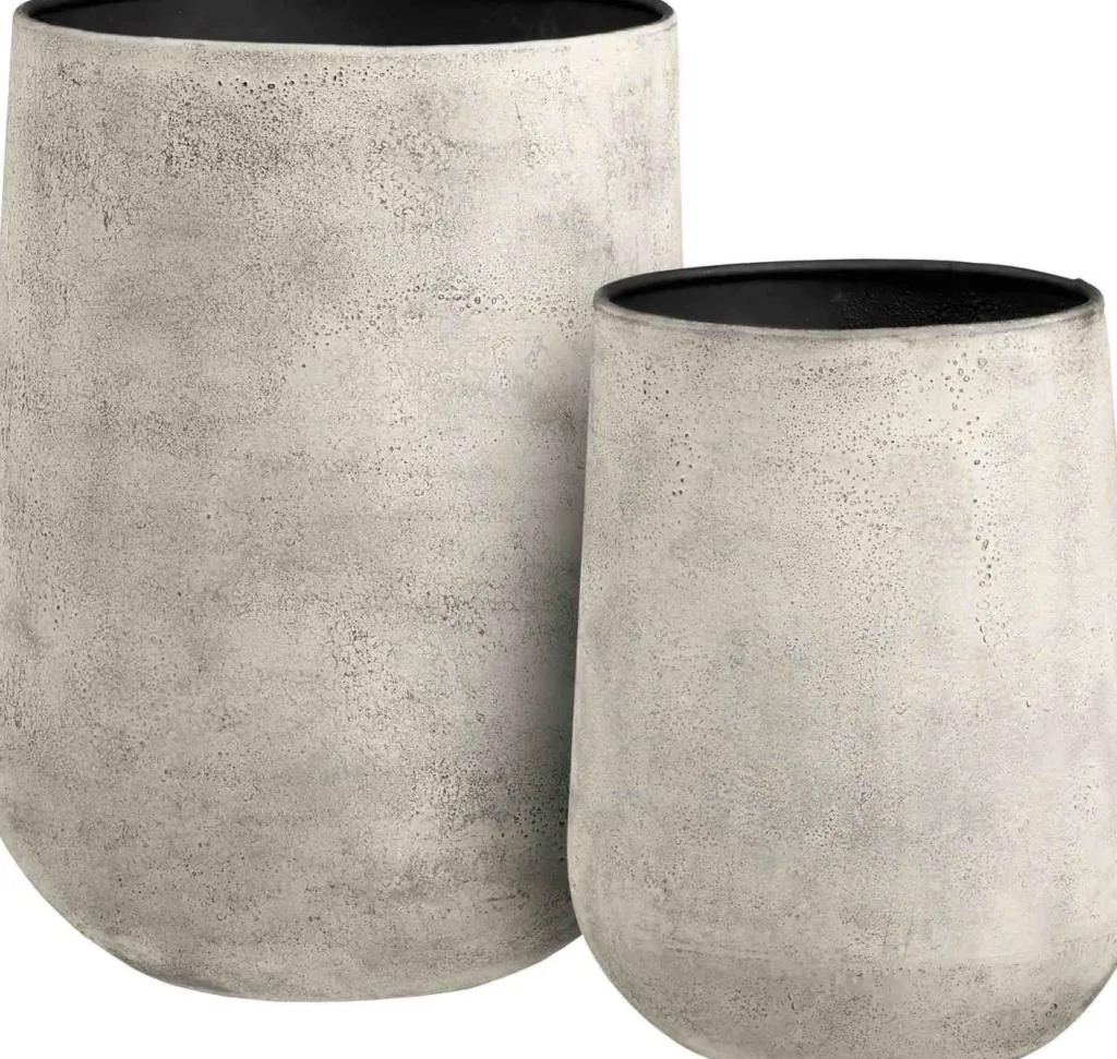 Hou Krukke 2 stk, Antik Beige Urtepotter Og Krukker