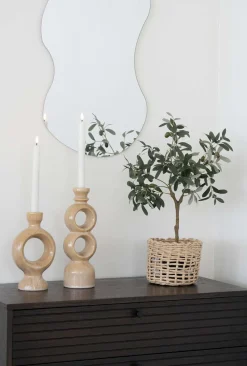 Sale Lysestage H, Brun Lysestager