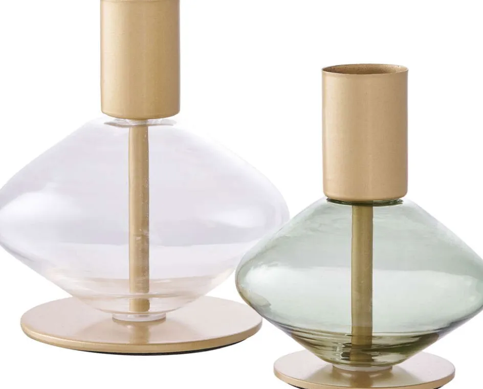 Clearance House Nordic Lysestage 2 stk, Guld