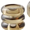 Discount Lysestage 3 stk, Smoked Brun Lysestager