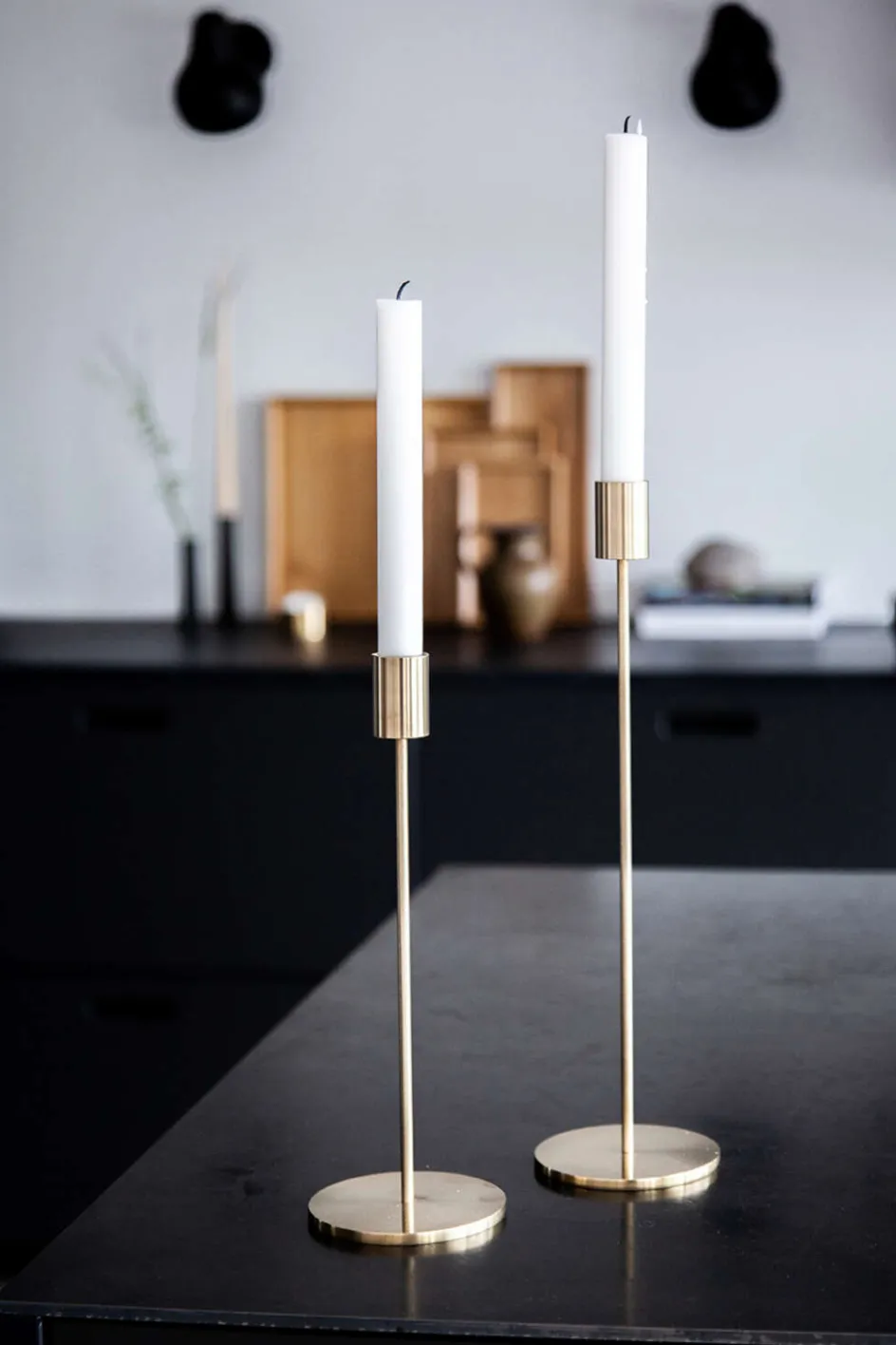 Best Hove Home High Light Lysestage H28 cm, Messing