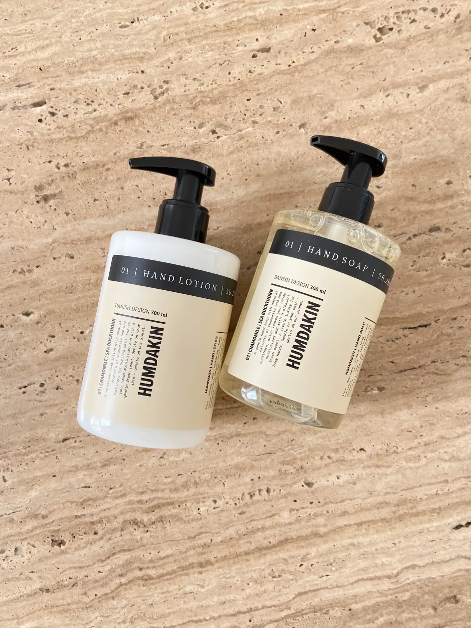 Hot Humdakin Gaveæske m. Håndsæbe & Håndlotion 01 300 ml, Kamille & Havtorn