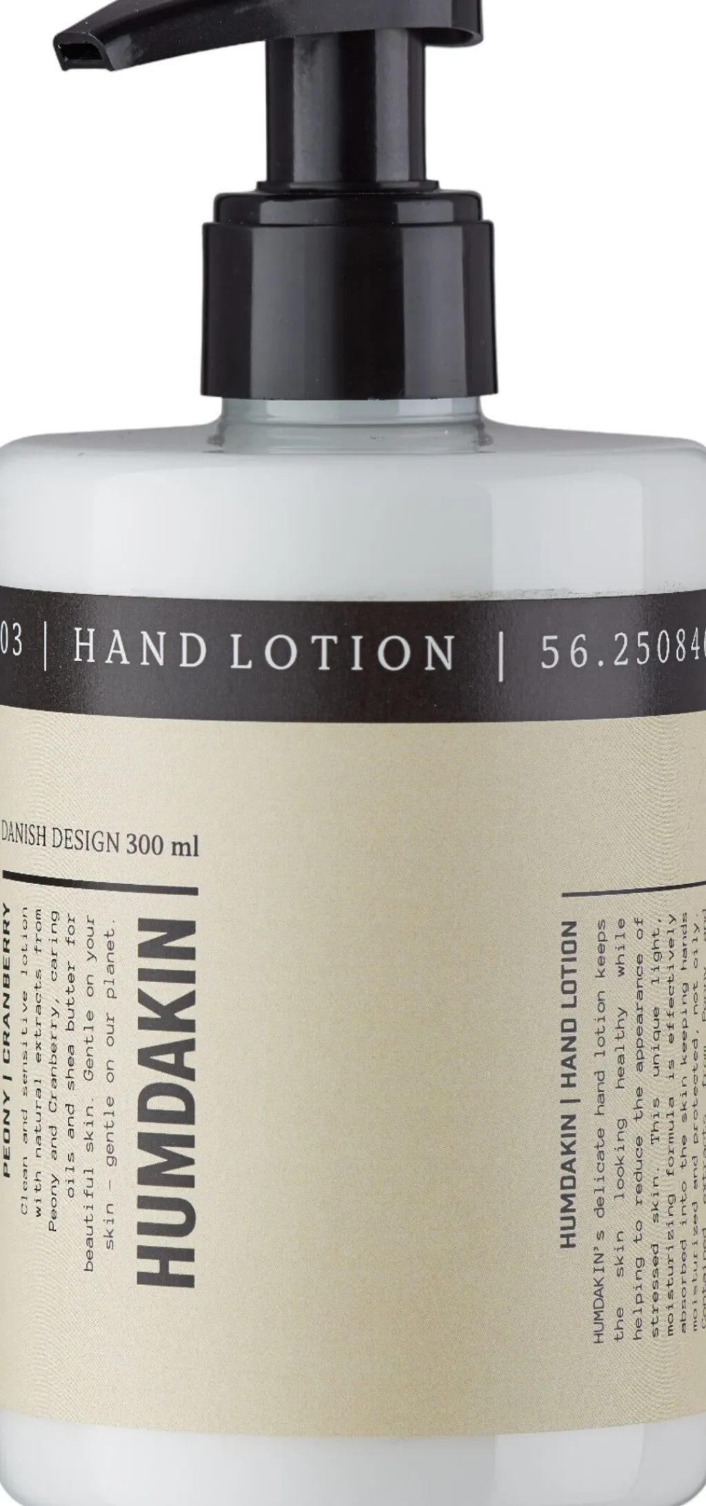 Humdakin Håndsæbe Og Håndcreme > Håndcreme 03 300 ml, Pæon & Tranebær