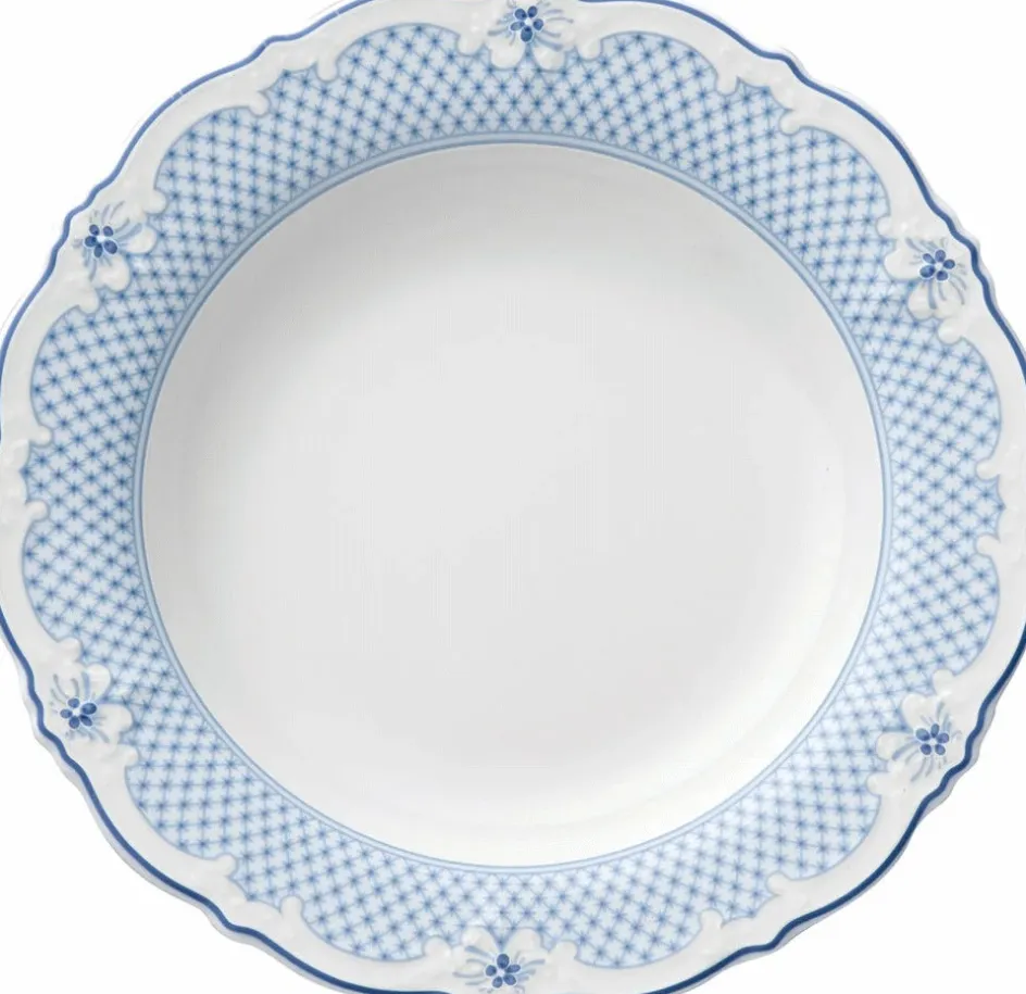 Sale Hutschenreuther Baronesse Estelle Suppetallerken 23,5 cm, Lyseblå