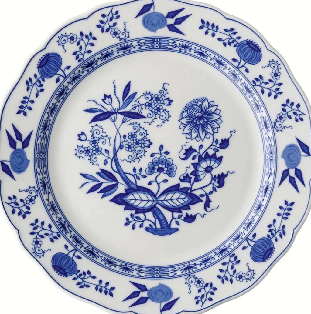 Hutschenreuther Middagstallerkener > Blau Zwiebelmuster Tallerken , Blå
