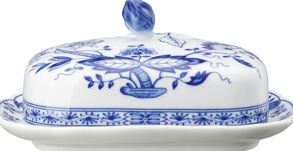 Hutschenreuther Skåle > Blau Zwiebelmuster Smørboks 18,6 cm, Blå