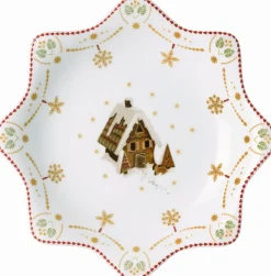 Hot Hutschenreuther Christmas Love Serveringsfad ?25,3 cm, Hvid