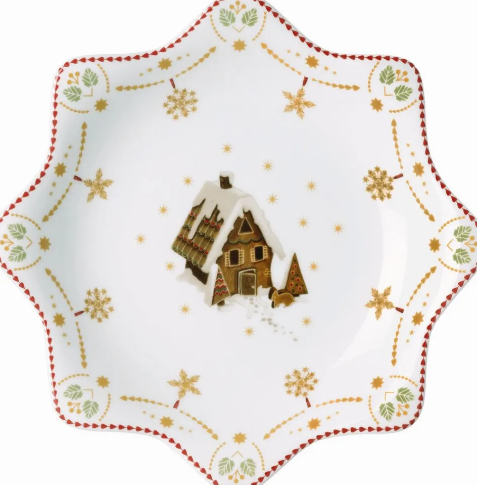 Hot Hutschenreuther Christmas Love Serveringsfad ?25,3 cm, Hvid