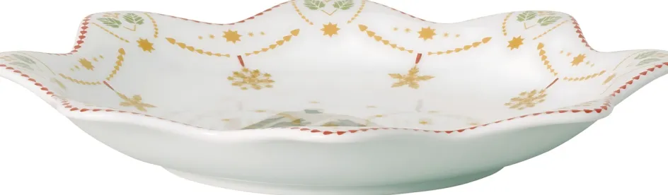 Hot Hutschenreuther Christmas Love Serveringsfad ?25,3 cm, Hvid