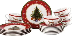Clearance Hutschenreuther Happy Wintertime Kaffesæt 18 Dele, Hvid