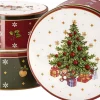Sale Hutschenreuther Happy Wintertime Kagedåse 3 stk, Rød/Grøn