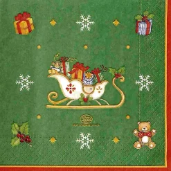 Sale Hutschenreuther Happy Wintertime Servietter 20 stk. 16,6x16,6 cm, Grøn