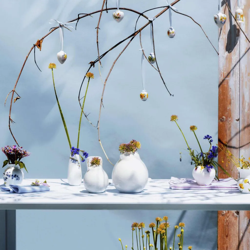 Online Spring Vase Fugl H, Hvid Vaser