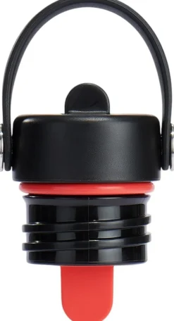 Online Hydro Flask Standard Mouth Låg m. Sugerør, Sort