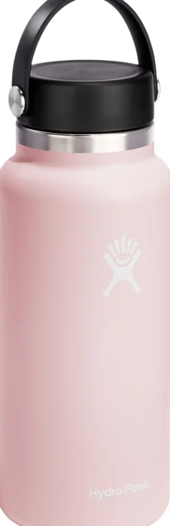 New Hydro Flask Wide Mouth Flex Drikkeflaske 946 ml, Lyserød