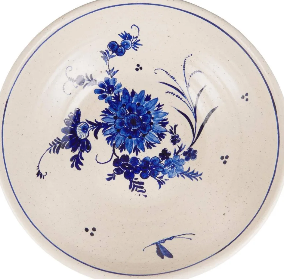 Discount Ib Laursen Avignon Dekorationsskål Ø41 cm, Hvid/Blå