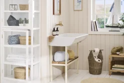 New Ib Laursen Gulvmåtte Ø80 cm, Hvid