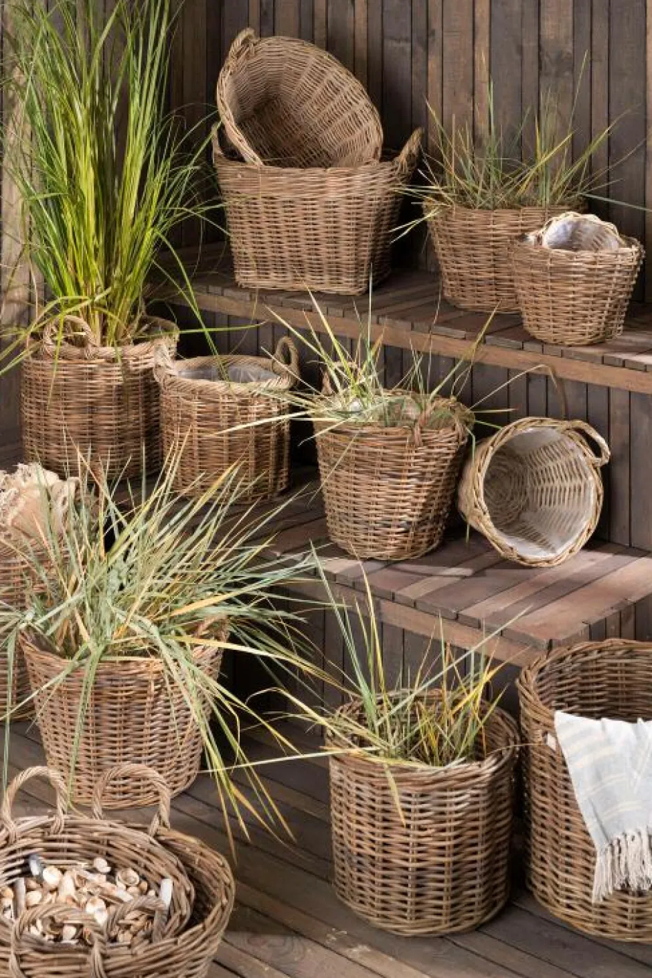 Sale Ib Laursen Kurv H, Rattan