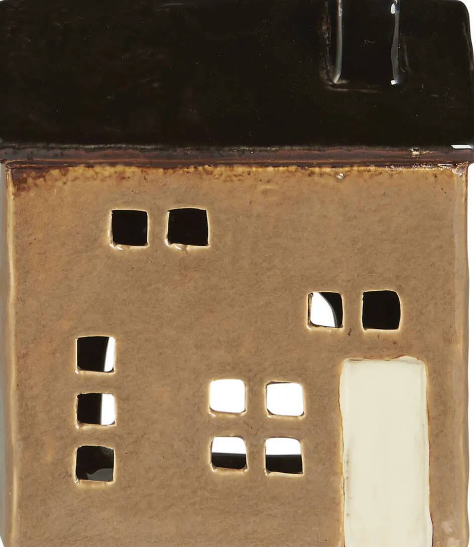 Online Ib Laursen Lyshus Brighton H13,2 cm, Creme/Sort