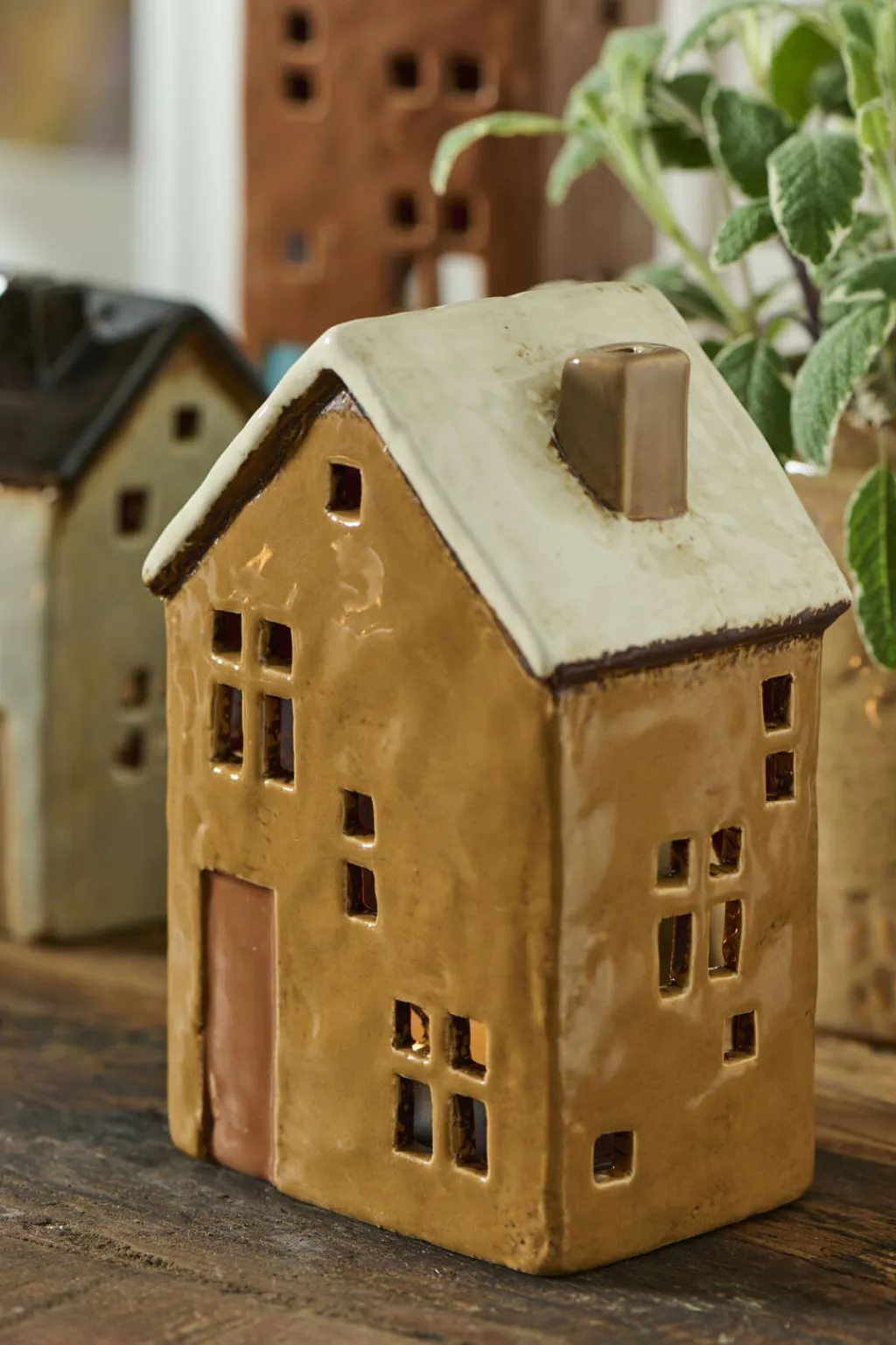 Ib Laursen Lyshuse > Lyshus Brighton H13,2 cm, Rust/Creme