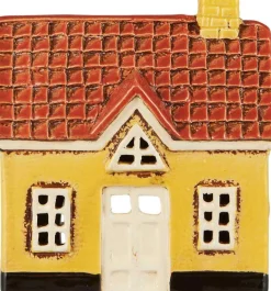 Discount Ib Laursen Lyshus My Home Town H14 cm, Hvid/Gul/Rød