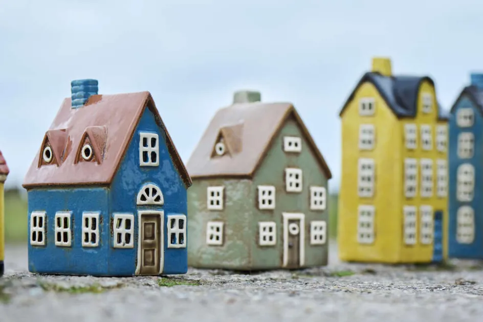 Discount Ib Laursen Lyshus Nyhavn H20,5 cm, Blå/Gul