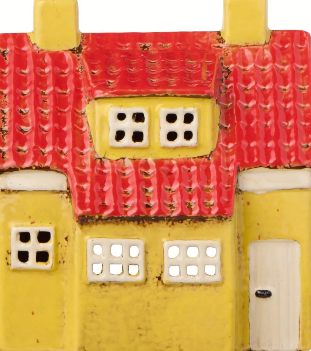 Sale My Home Town Lyshus H14,5 cm, Rød Lyshuse