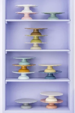 Best Ib Laursen Mynte Fad på fod 29 cm, Butter Cream