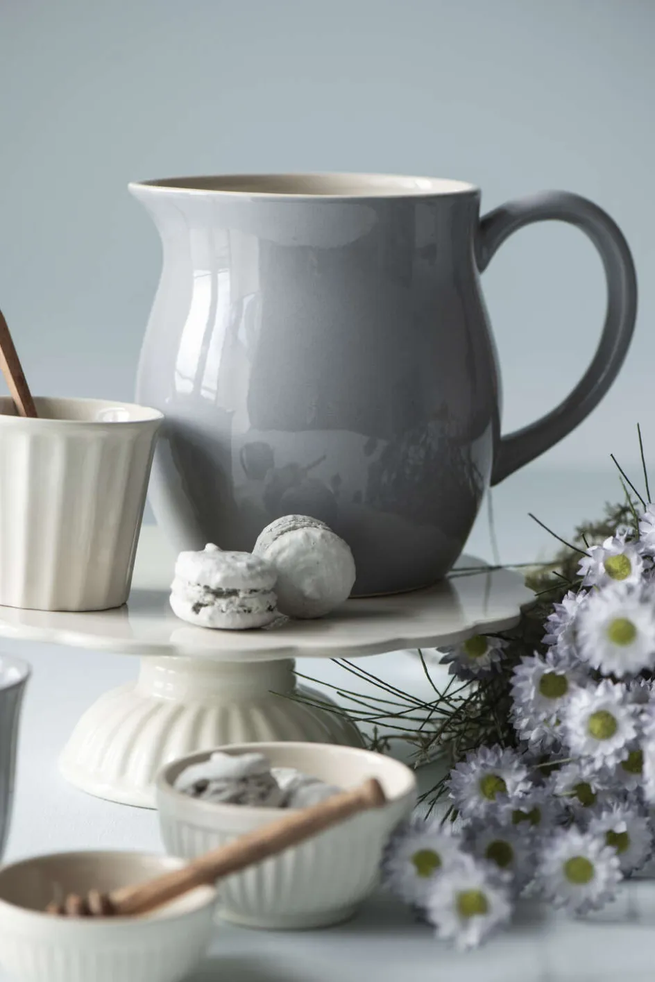 Best Ib Laursen Mynte Fad på fod 29 cm, Butter Cream
