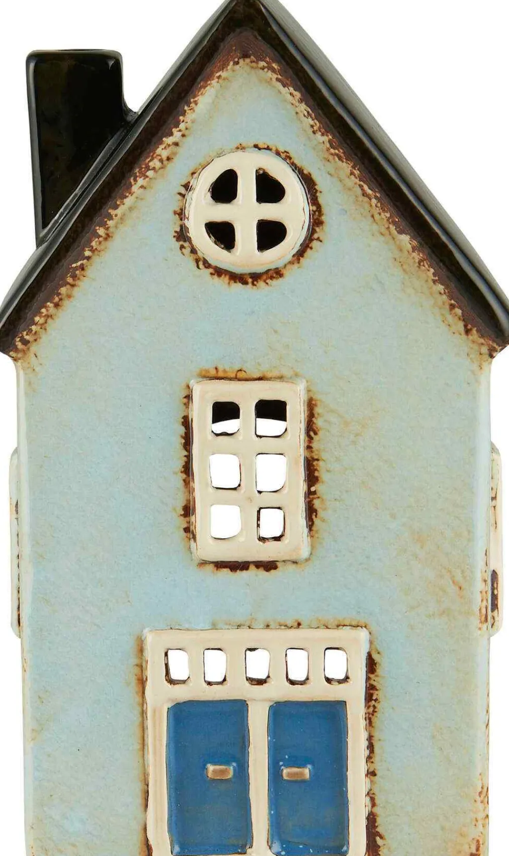 Sale Nyhavn Lyshus H19 cm, Blå/Sort Lyshuse