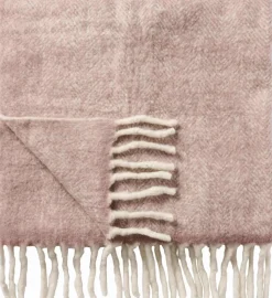 New Plaid 130x170 cm, Malva Melange/Off White Plaider Og Tæpper