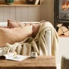 Ib Laursen Plaider Og Tæpper > Plaid 130x170 cm, Sandfarvet Melange/Off White