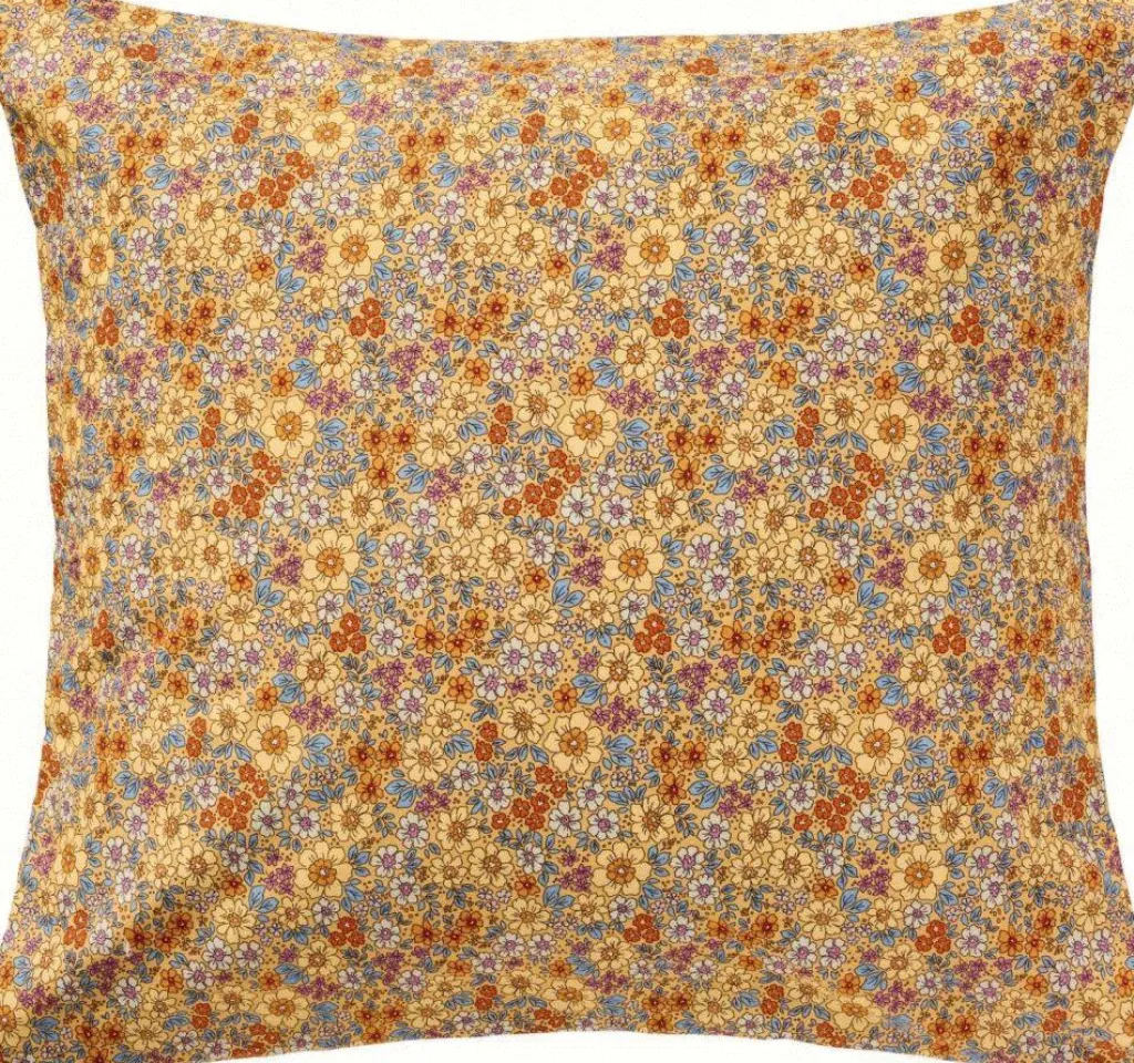 Ib Laursen Puder Og Betræk > Pudebetræk 60x60 cm, Gul/Blomstret