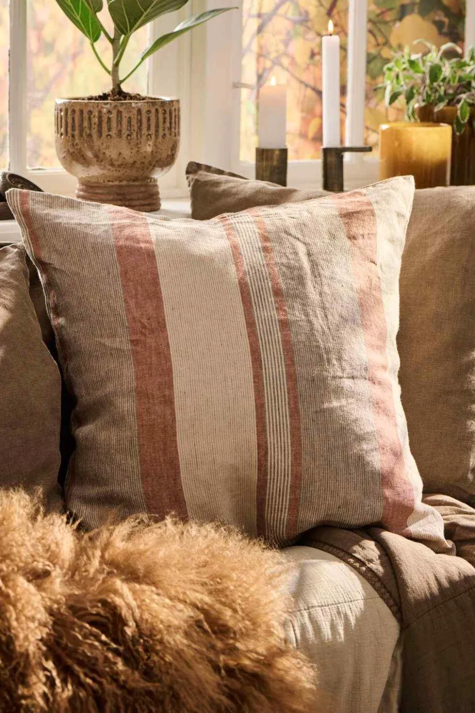Best Ib Laursen Pudebetræk 50x50 cm, Beige/Brun/Rust