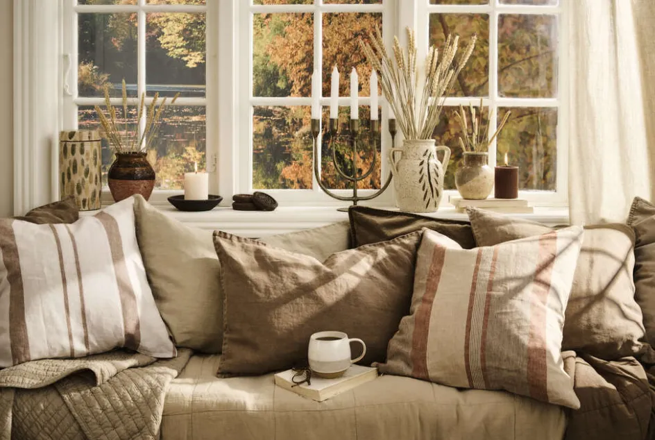 Best Ib Laursen Pudebetræk 50x50 cm, Beige/Brun/Rust