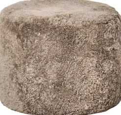 Puf Ø45 cm, Grå Stole