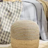 Best Puf 40 cm, Jute/Blå Stole