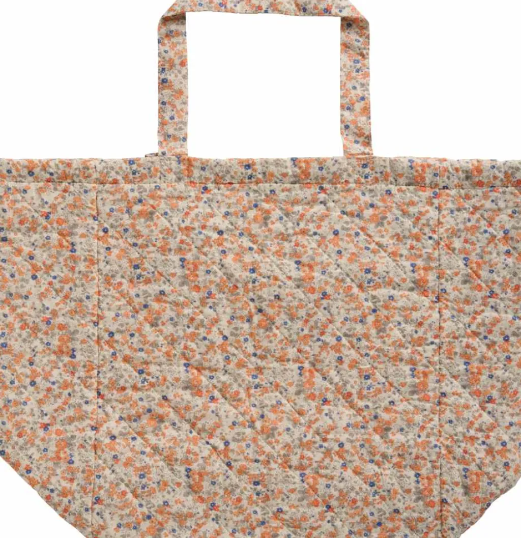 Outlet Quiltet Taske, Orange/Blå Tasker Og Muleposer|Tasker Og Muleposer