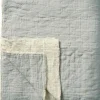 Sale Sengetæppe 240x240 cm, Støvblå/Off White Soveværelse|Soveværelsestekstiler