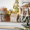 Hot Stillenat Lyshus Gingerbread Dørkrans H14 cm, Brun Lyshuse
