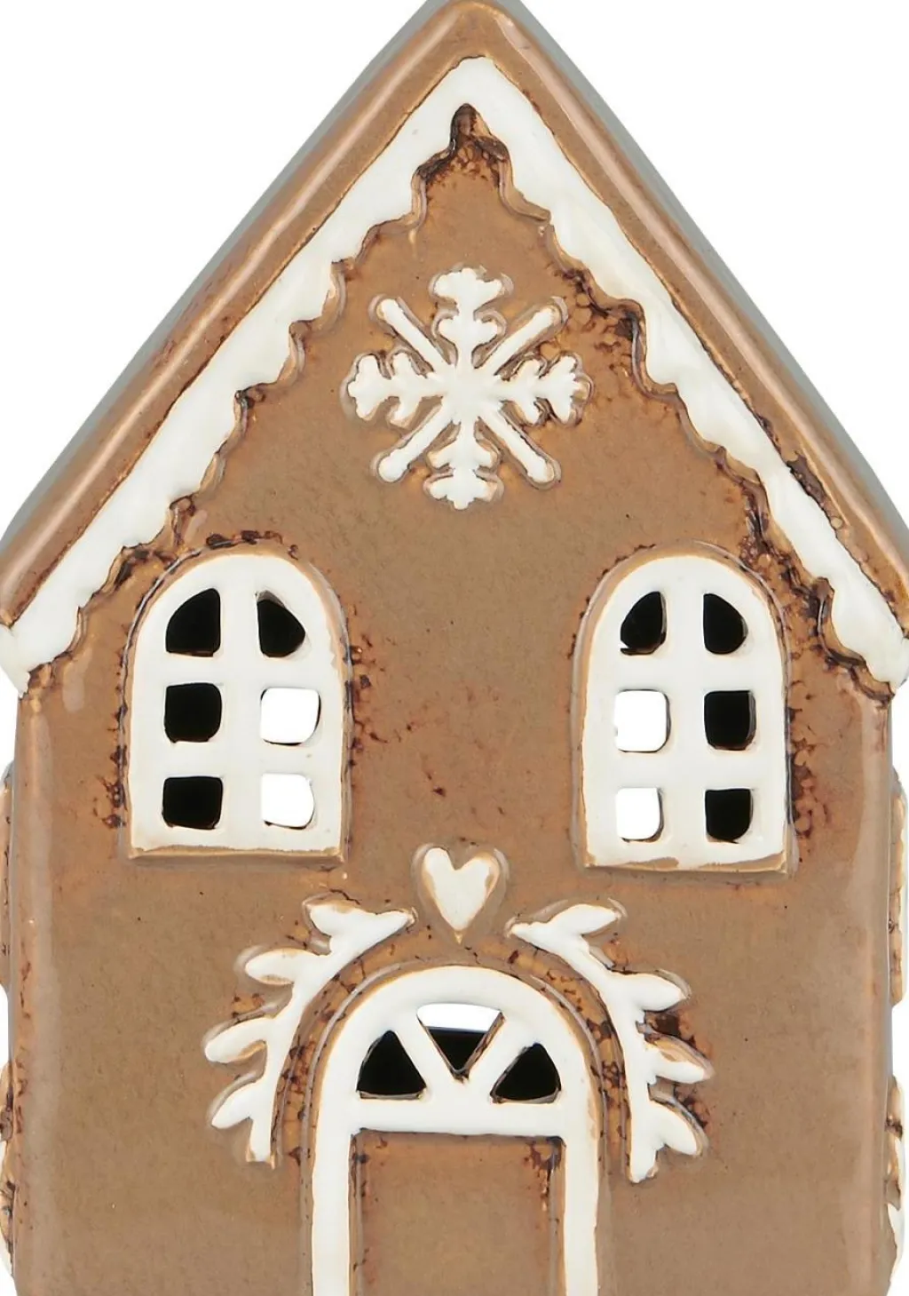 Ib Laursen Lyshuse > Stillenat Lyshus Gingerbread Snekrystal H14 cm, Brun