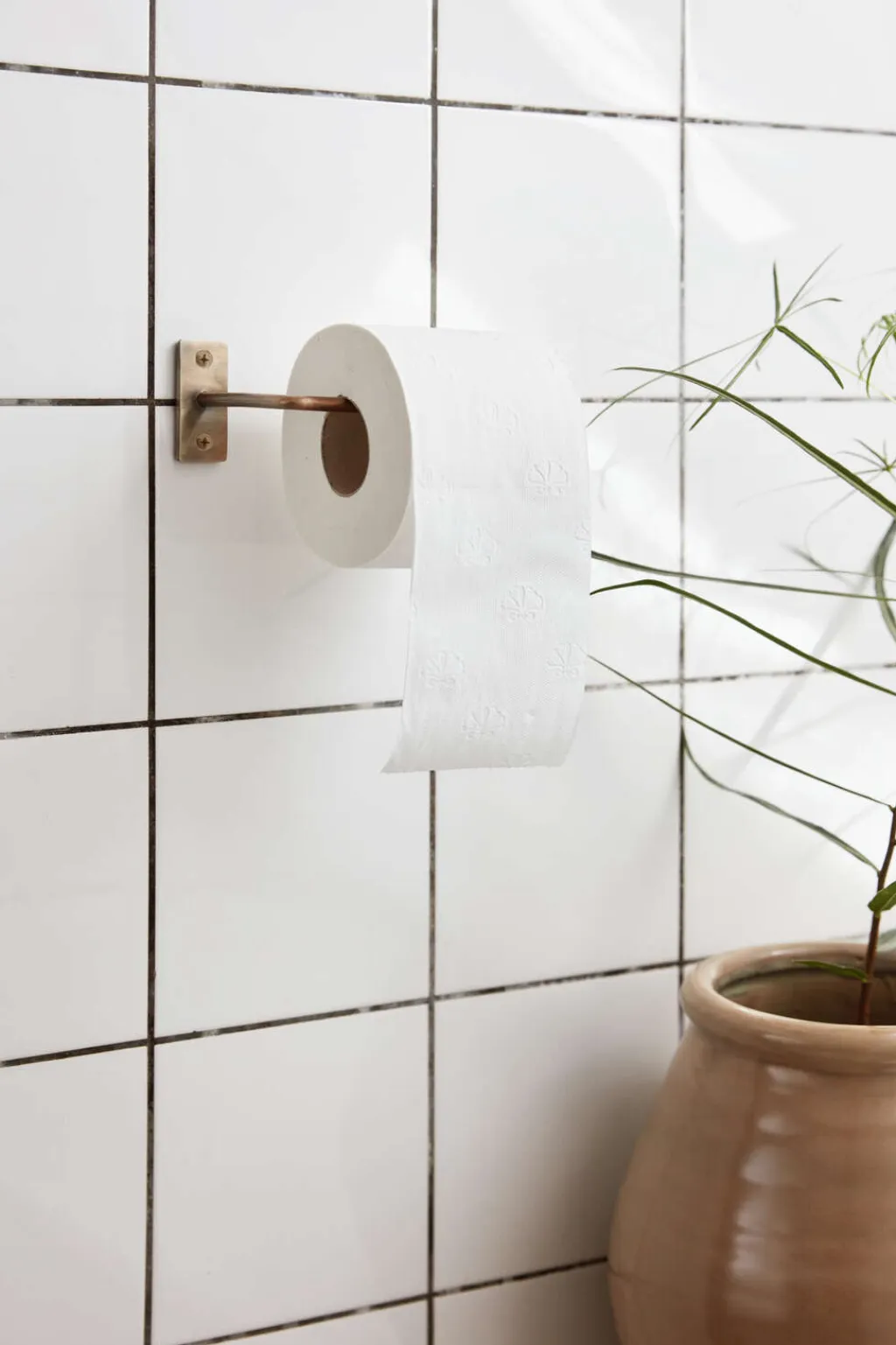 New Toiletpapirholder, Messing Badeværelse