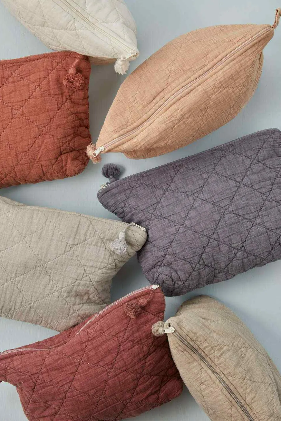 Discount Ib Laursen Toilettaske Quiltet 28x18 cm, Linen